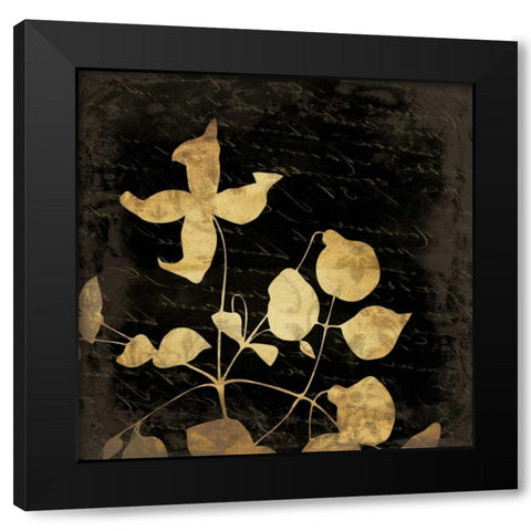 Silo Flower 4 Black Modern Wood Framed Art Print by Grey, Jace