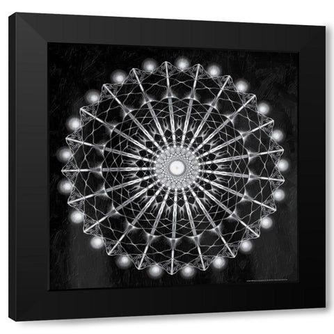 Sunken Black Modern Wood Framed Art Print with Double Matting by Grey, Jace