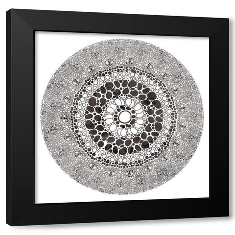 Microscope Black Modern Wood Framed Art Print by Grey, Jace