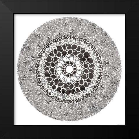 Microscope Black Modern Wood Framed Art Print by Grey, Jace