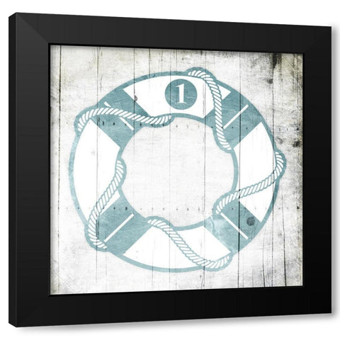 Number One Lifesaver Toned Down Black Modern Wood Framed Art Print by Grey, Jace