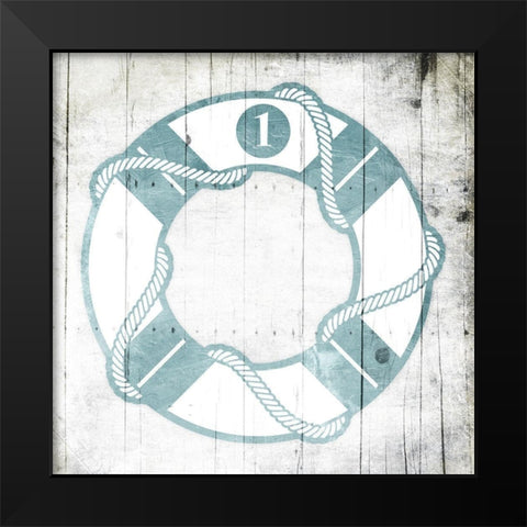 Number One Lifesaver Toned Down Black Modern Wood Framed Art Print by Grey, Jace