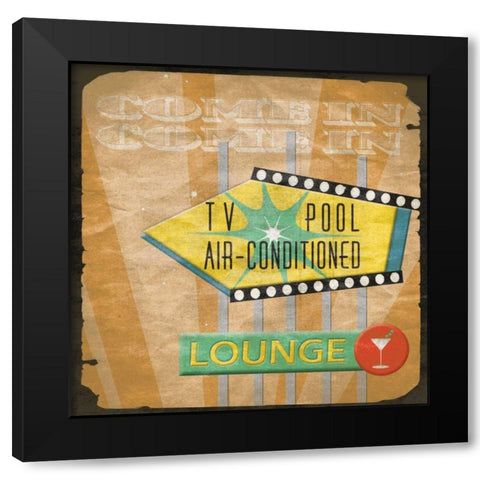 TV Black Modern Wood Framed Art Print with Double Matting by Grey, Jace