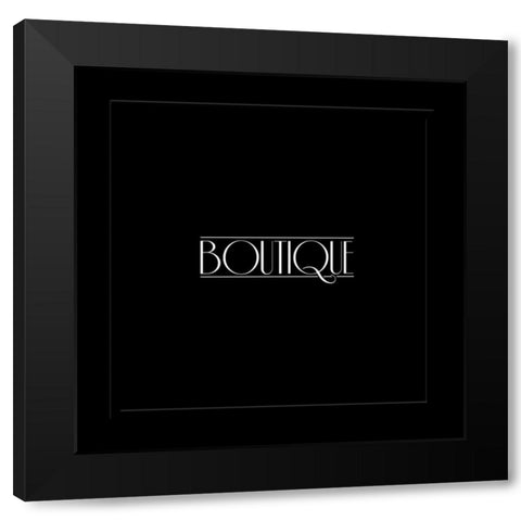 Boutique Black Modern Wood Framed Art Print by Grey, Jace