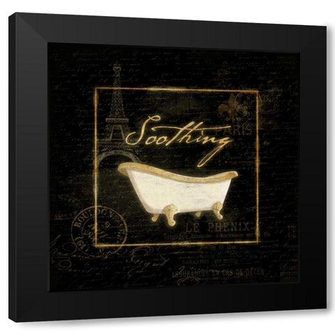 Gold Bath Black Modern Wood Framed Art Print by Grey, Jace