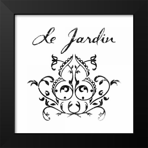 Le Jardin 1 Black Modern Wood Framed Art Print by Grey, Jace