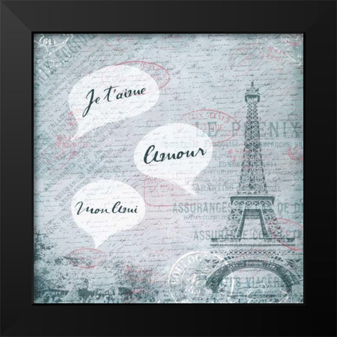 Jetaime Black Modern Wood Framed Art Print by Grey, Jace