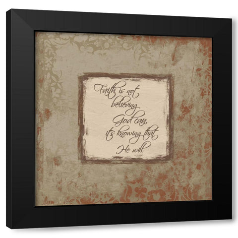 Faith Fall Black Modern Wood Framed Art Print with Double Matting by Grey, Jace