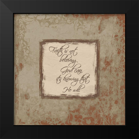 Faith Fall Black Modern Wood Framed Art Print by Grey, Jace