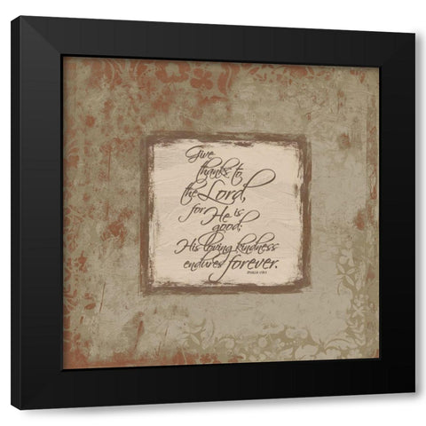 Psalm 1181 Fall Black Modern Wood Framed Art Print with Double Matting by Grey, Jace