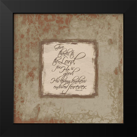Psalm 1181 Fall Black Modern Wood Framed Art Print by Grey, Jace