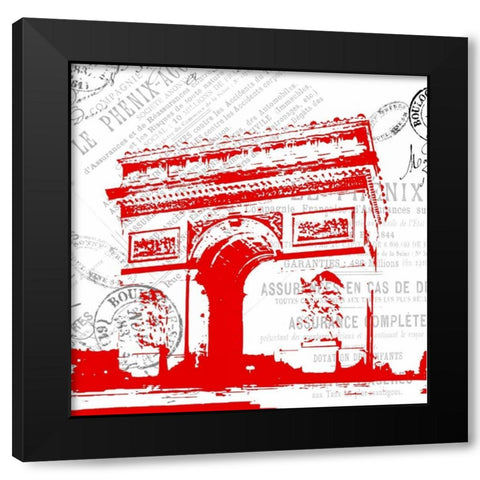 Paris 5 Black Modern Wood Framed Art Print by Grey, Jace