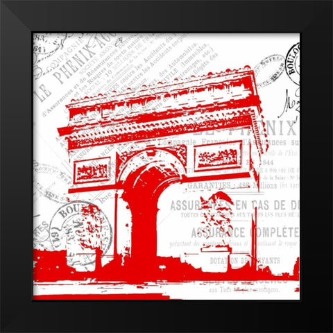 Paris 5 Black Modern Wood Framed Art Print by Grey, Jace