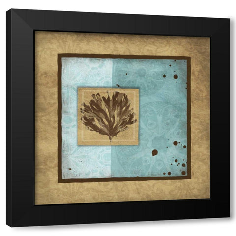 Calm bordered Black Modern Wood Framed Art Print by Grey, Jace