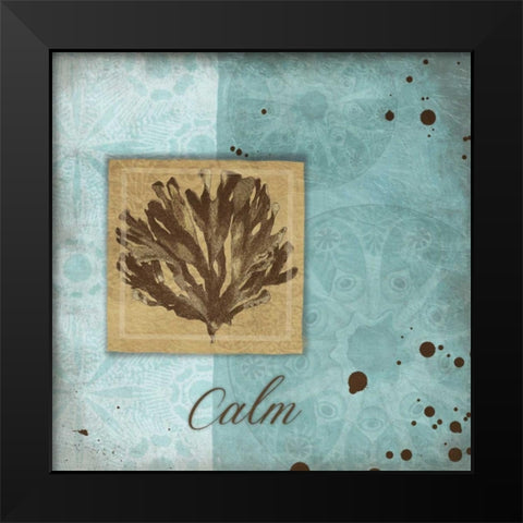 Calm Black Modern Wood Framed Art Print by Grey, Jace