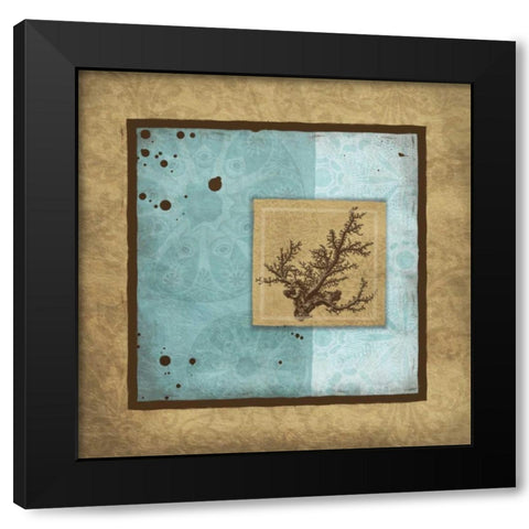 Relax Bordered Black Modern Wood Framed Art Print by Grey, Jace