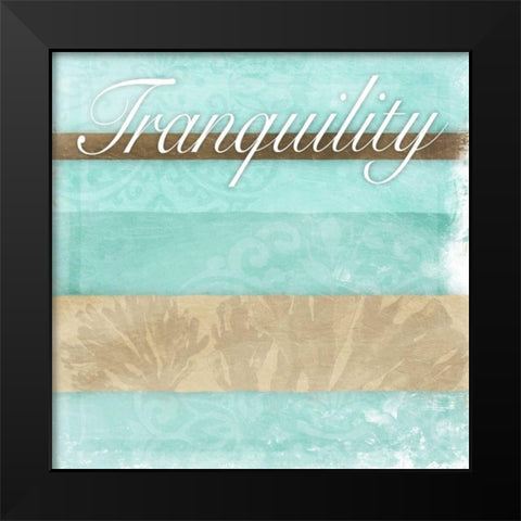 Tranquility Black Modern Wood Framed Art Print by Grey, Jace