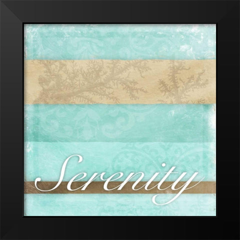 Serenity Black Modern Wood Framed Art Print by Grey, Jace