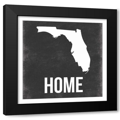 Florida Black Modern Wood Framed Art Print by Grey, Jace