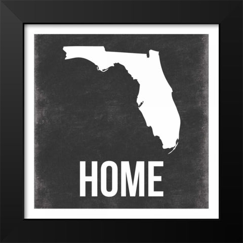 Florida Black Modern Wood Framed Art Print by Grey, Jace