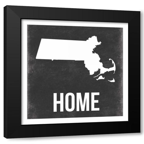 Mass Black Modern Wood Framed Art Print with Double Matting by Grey, Jace