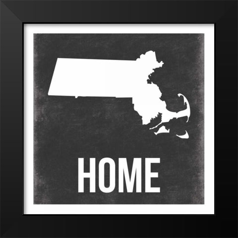 Mass Black Modern Wood Framed Art Print by Grey, Jace