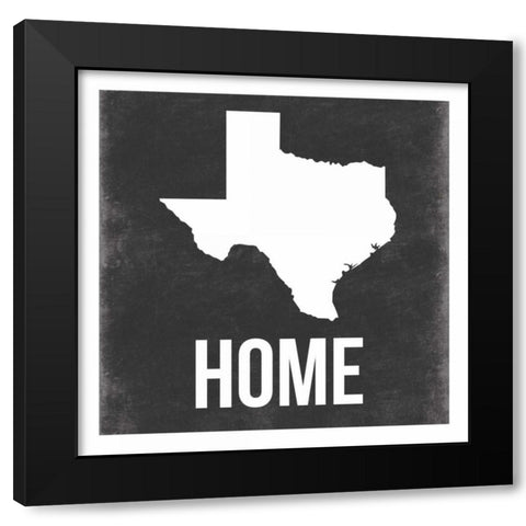 Texas Black Modern Wood Framed Art Print by Grey, Jace