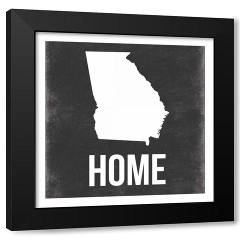 Georgia Black Modern Wood Framed Art Print with Double Matting by Grey, Jace