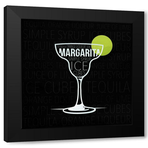 Type drinks 3 Black Modern Wood Framed Art Print with Double Matting by Grey, Jace