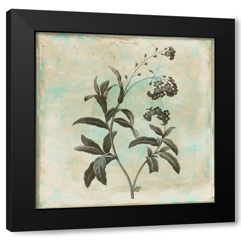 Earthy floral 2 Black Modern Wood Framed Art Print by Grey, Jace