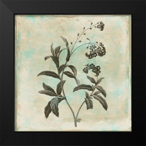 Earthy floral 2 Black Modern Wood Framed Art Print by Grey, Jace