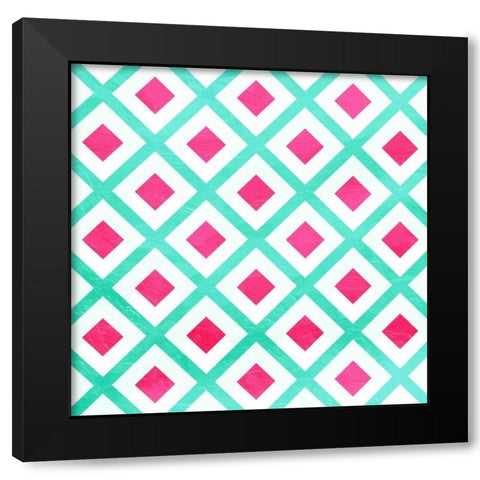 Square turn Black Modern Wood Framed Art Print by Grey, Jace