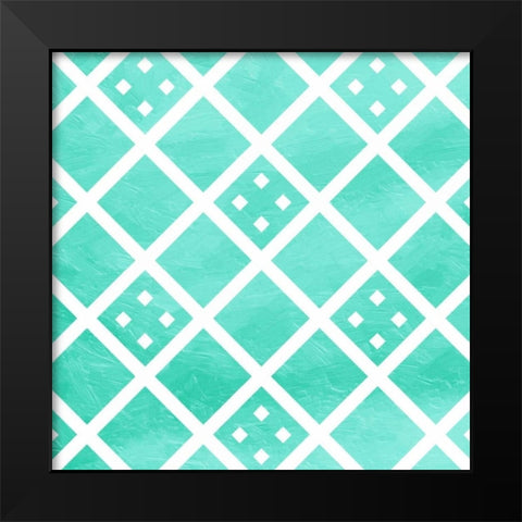 Square Tone Black Modern Wood Framed Art Print by Grey, Jace