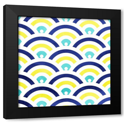 Smooth signals Black Modern Wood Framed Art Print by Grey, Jace