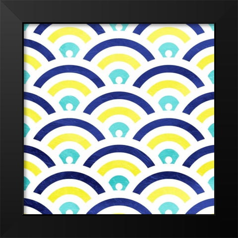 Smooth signals Black Modern Wood Framed Art Print by Grey, Jace