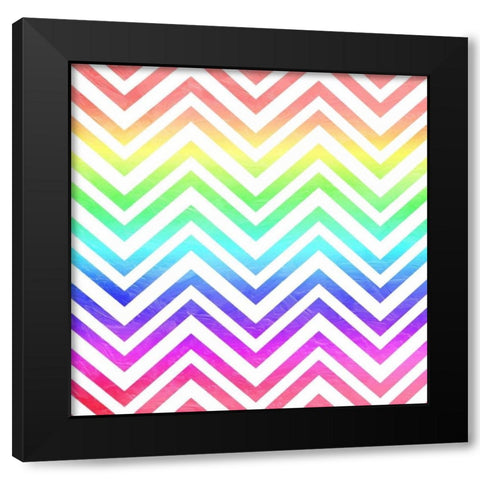 Colorful Valleys Black Modern Wood Framed Art Print by Grey, Jace