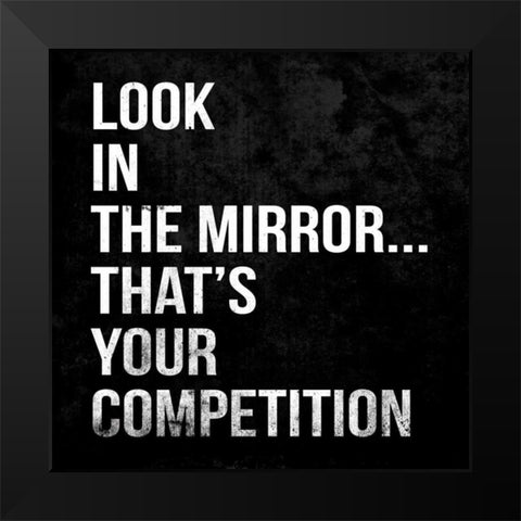 The Mirror 1 Black Modern Wood Framed Art Print by Grey, Jace