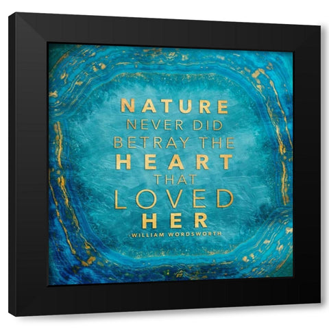 Nature Loyalty Black Modern Wood Framed Art Print by Grey, Jace