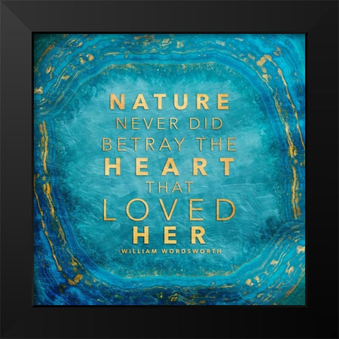 Nature Loyalty Black Modern Wood Framed Art Print by Grey, Jace