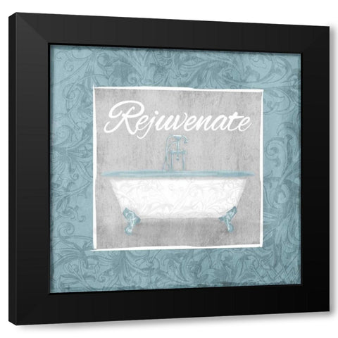 Rejuvenating Bath Black Modern Wood Framed Art Print with Double Matting by Grey, Jace