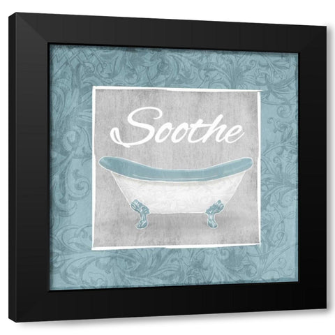 Soothing Bath Black Modern Wood Framed Art Print by Grey, Jace