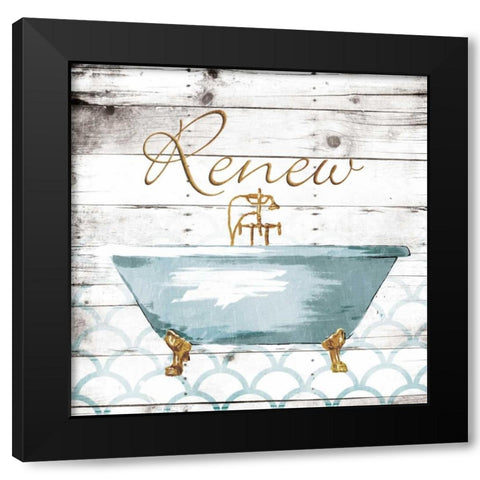 Renew Shells Black Modern Wood Framed Art Print with Double Matting by Grey, Jace