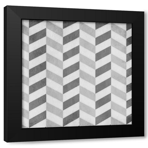 Up Down Grey Black Modern Wood Framed Art Print by Grey, Jace