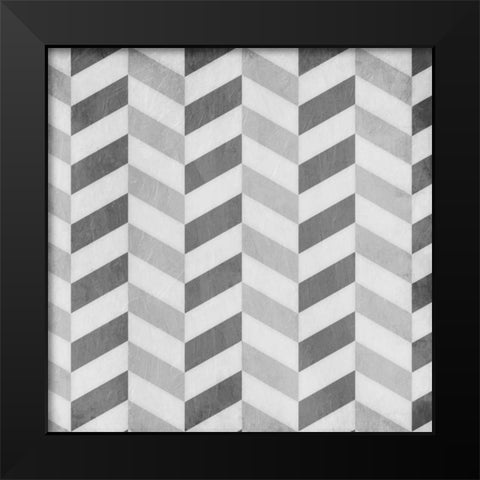 Up Down Grey Black Modern Wood Framed Art Print by Grey, Jace