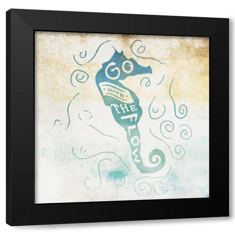 Go With Black Modern Wood Framed Art Print with Double Matting by Grey, Jace