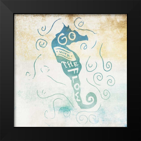 Go With Black Modern Wood Framed Art Print by Grey, Jace