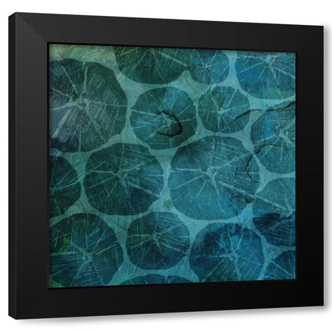 Sea Galaxy Black Modern Wood Framed Art Print with Double Matting by Grey, Jace