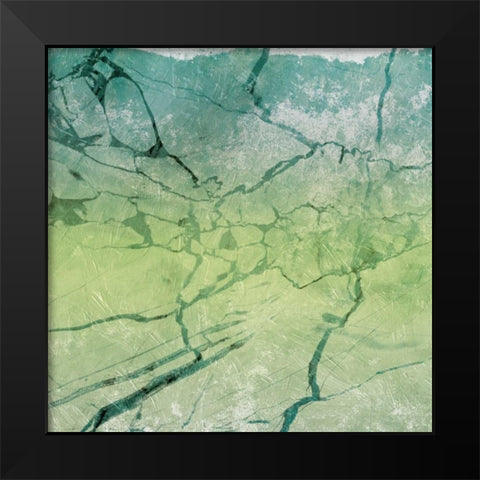Marble Soft Sea Black Modern Wood Framed Art Print by Grey, Jace