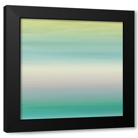 Calm Sea Black Modern Wood Framed Art Print by Grey, Jace
