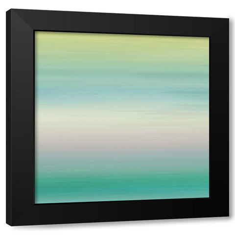 Calm Sea Breeze Black Modern Wood Framed Art Print with Double Matting by Grey, Jace